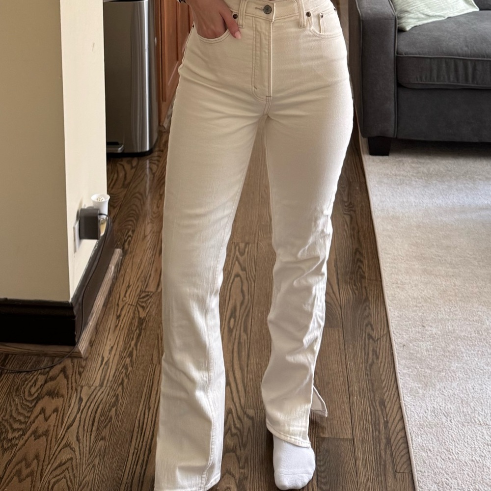 Abercrombie | Cream High-Waisted Women's Jeans